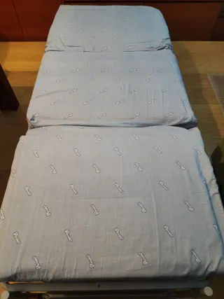 Puff Cama Plegable Tela Verde