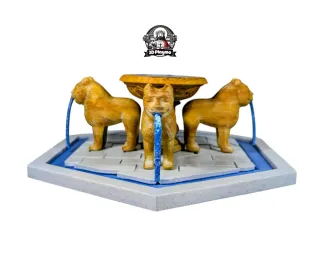 Fuente de los leones para tu porta de Belén