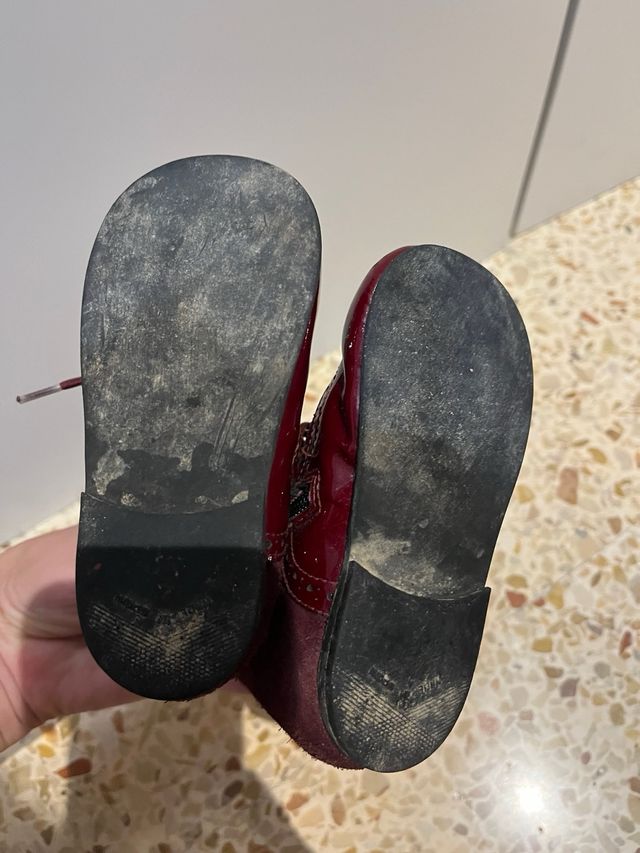 Botas infantiles burdeos talla 21