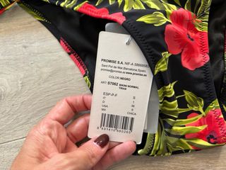 Conjunto bikini 2 sujetadores estampado tropical