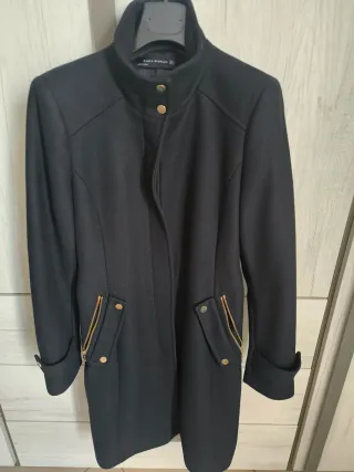 Cappotto Zara nero con cintura