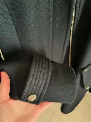 Cappotto Zara nero con cintura