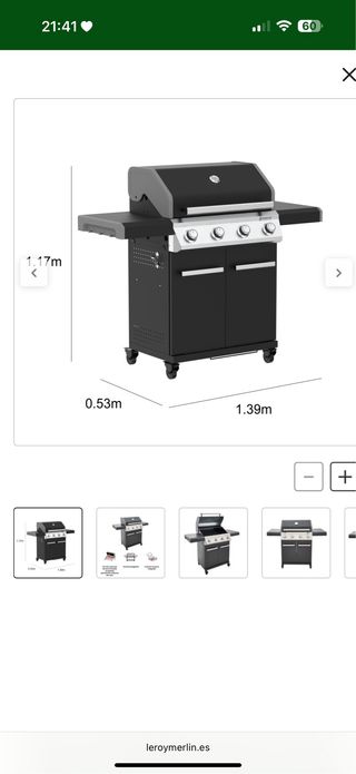 Barbacoa de gas Naterial Kenton II de Leroy Merlín