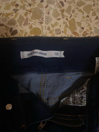 Falda vaquera mini azul