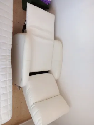 Sillón reclinable individual piel sintética