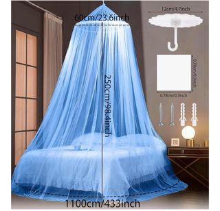 Mosquitera Cuna Azul 250cm