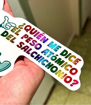 Pegatina Salchichonio Los Simpson Arcoíris