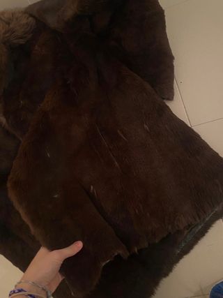 Abrigo Pelo Piel Auténtica de Zorro talla M