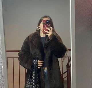 Abrigo Pelo Piel Auténtica de Zorro talla M