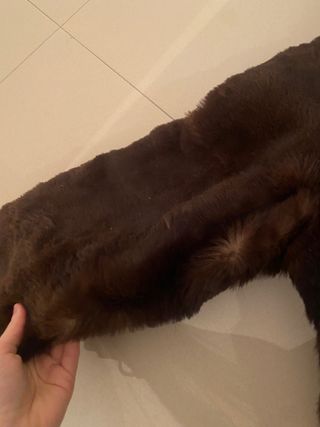 Abrigo Pelo Piel Auténtica de Zorro talla M