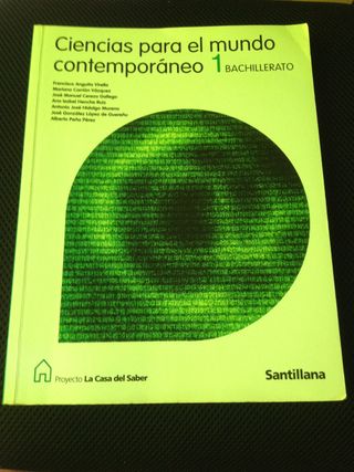Ciencias para el mundo contemporaneo 1 bachiller