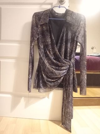 Blusa de Zara estampada.
