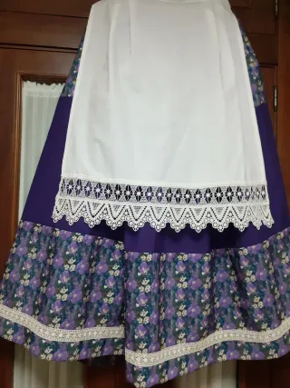 Zagalejo huertana morado y blanco