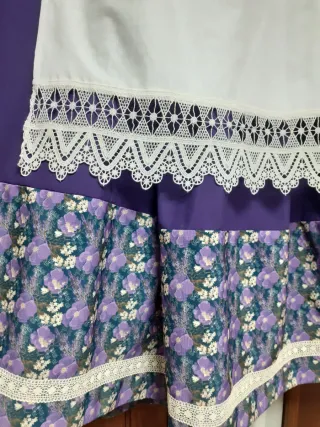 Zagalejo huertana morado y blanco