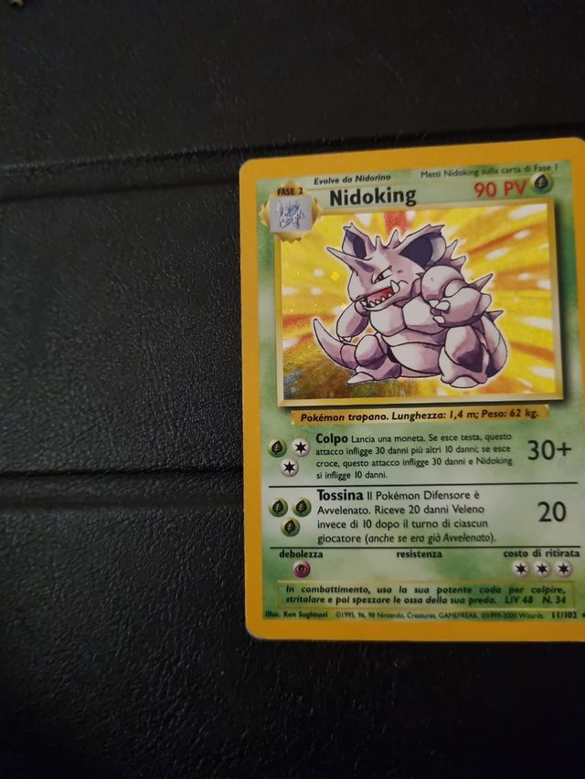 Nidoking 11/102 Carta Pokémon Fase 2