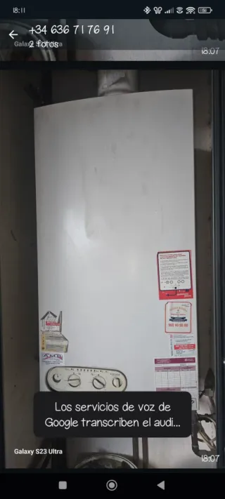 Tecnico//Reparación calderas calentadores termos