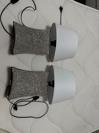 Lámparas de noche (2 unidades) y cabecero