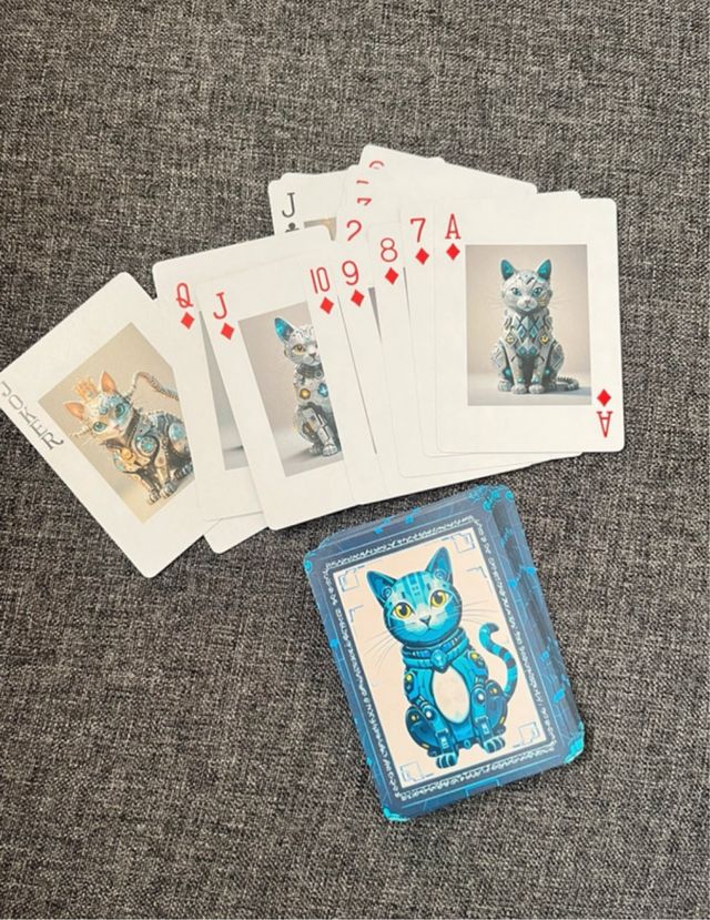 Baraja de naipes con gatos