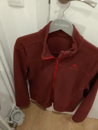 Forro polar Quechua mujer talla XL burdeos