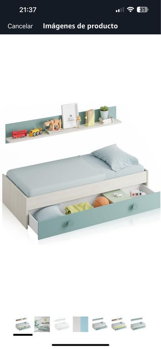 Cama infantil con cajones