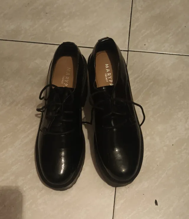 Zapatos Marypaz plataforma negros