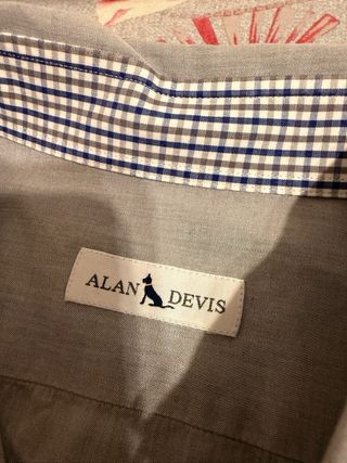 Camicia uomo Alan Devis grigia