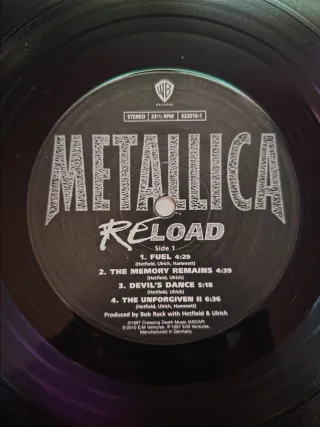 Metallica Reload 2 LP Vinilo