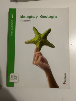 Libro biología y geología 1 Bachillerato