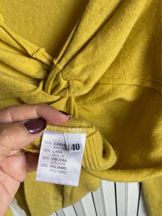 Maglioncino donna GOLD CASE senape