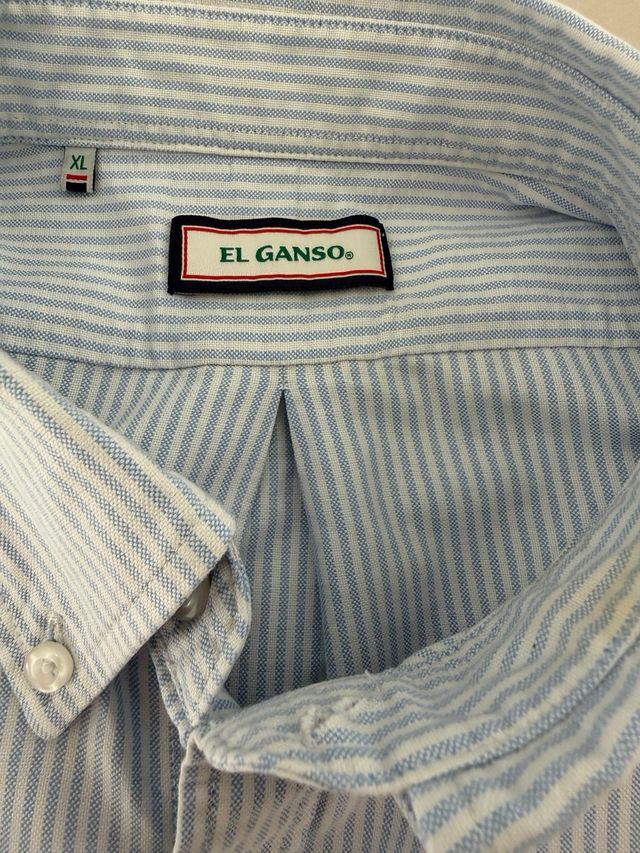 Camisa El Ganso Rayas Azul y Blanco