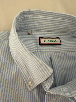 Camisa El Ganso Rayas Azul y Blanco