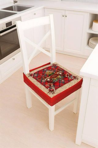 Kit Tovagliato Natale Tartan Rosso e Beige