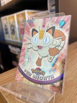 Pokemon Topps Prata Foil Holo Meowth #52