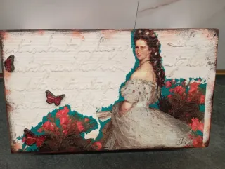 Caja madera Sisi Emperatriz hecha a mano