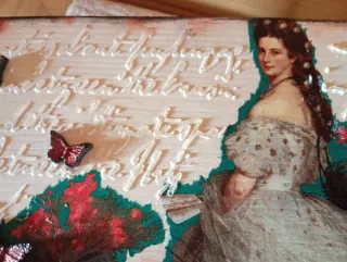 Caja madera Sisi Emperatriz hecha a mano