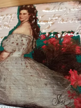 Caja madera Sisi Emperatriz hecha a mano