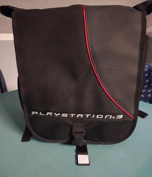 Mochila Playstation Negra y Roja