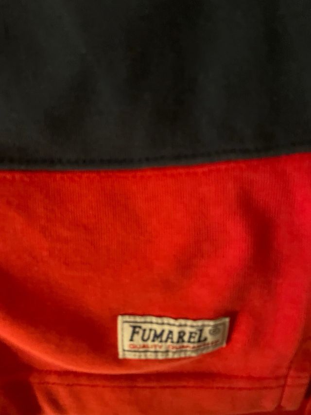 Polo FUMAREL manga larga rayas rojo y azul