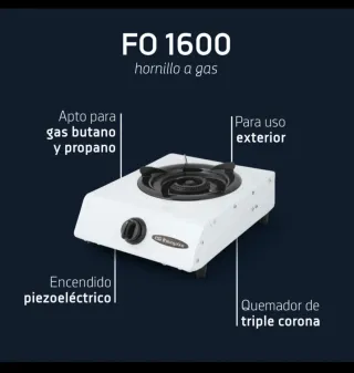 Hornillo gas Orbegozo 1 fuego