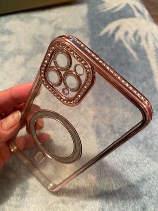 Funda iPhone 12 Pro Max Rose Gold Brillante