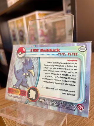 Pokemon Topps Golduck Prata Holo