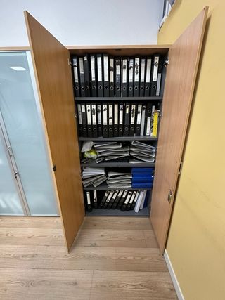 Armario de oficina con estantería