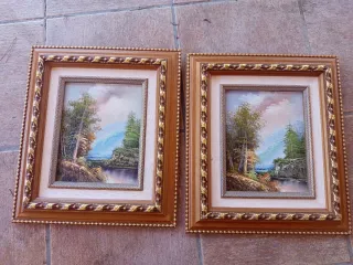 Pareja de cuadros decorativos