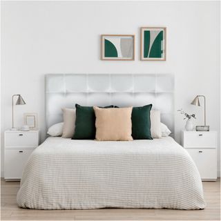 Cabecero de polipiel tapizado Modelo Osaka Rosa