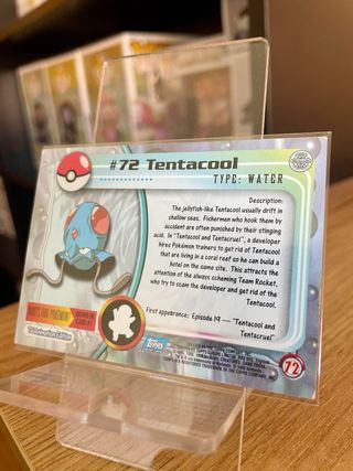 Pokemon Topps Prata Foil Holo #72 Tentacool