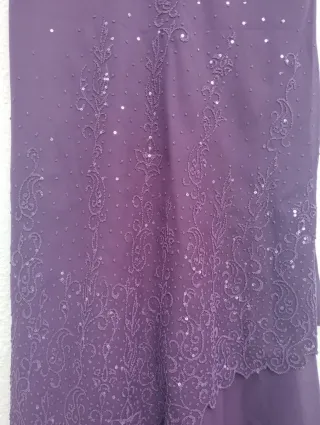 Vestido largo morado fiesta