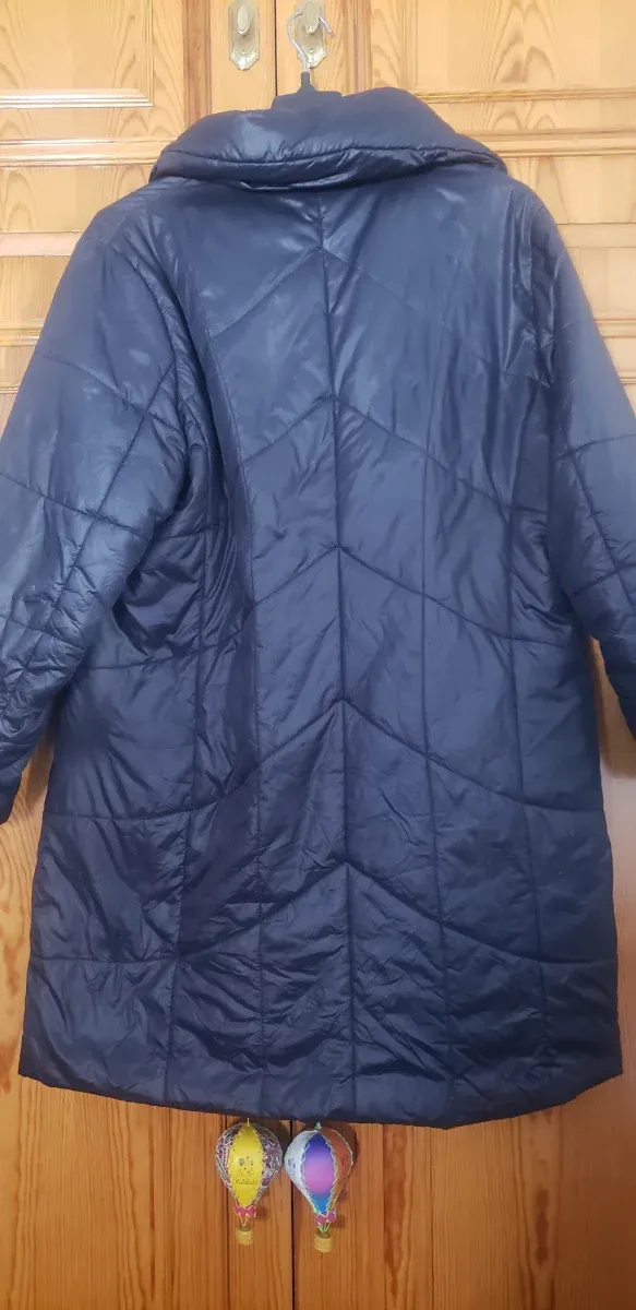 Abrigo acolchado gris talla 52