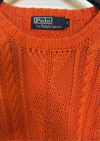 POLO RALPH LAUREN JERSEY HOMBRE MUJER NARANJA M