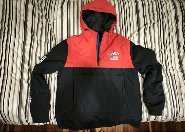 Chaqueta canguro NASA Roja y Negra