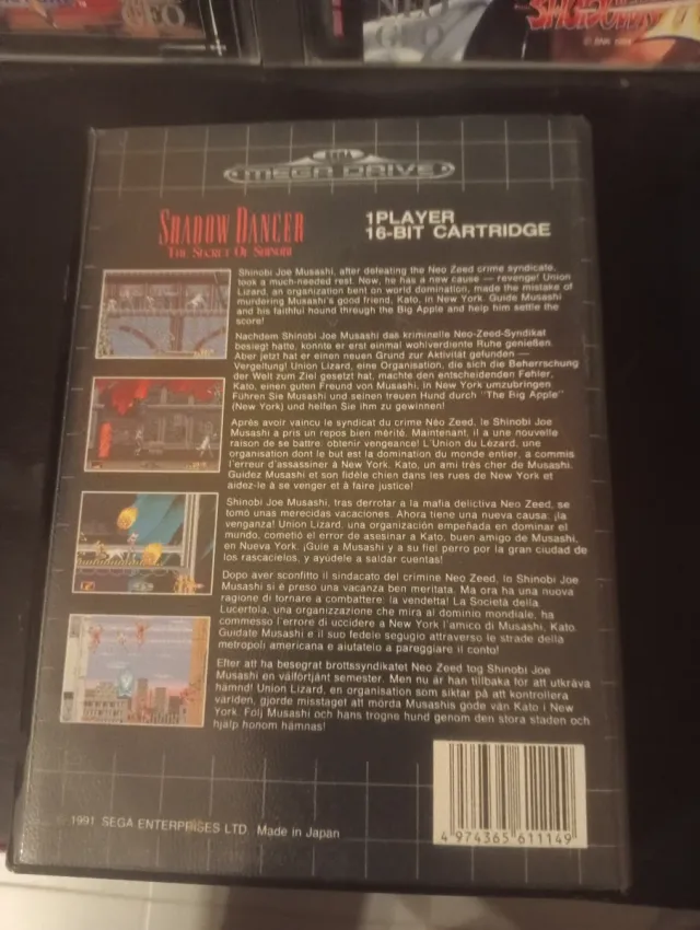 Shadow Dancer Mega Drive Sega